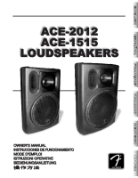 Fender ACE-1515-2012-Loudspeaker - Owners Manual